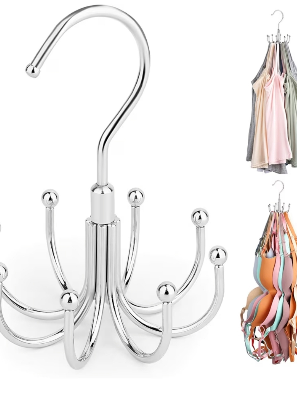 Metal Hook  Rack in Chrome